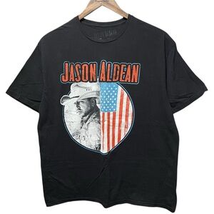2022 Jason Aldean rock ‘n’ roll cowboy tour graphic music country concert shirt